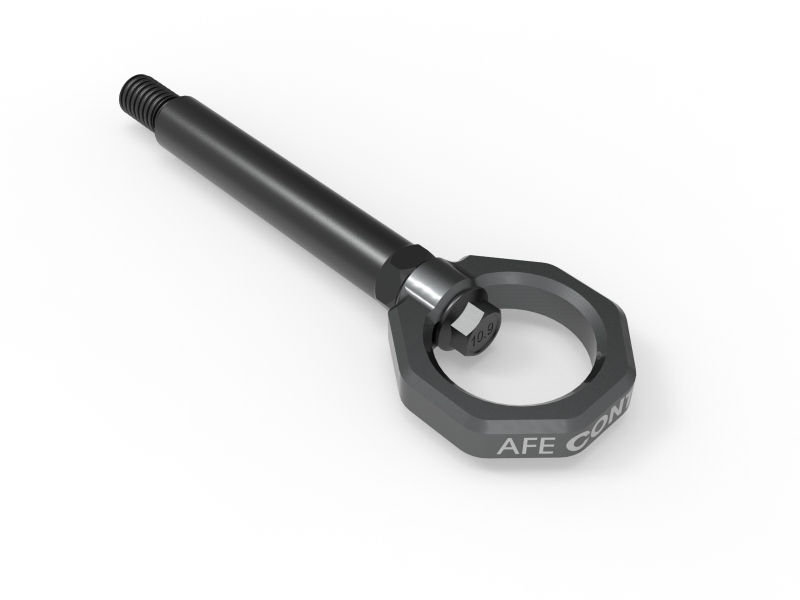 BMW M2 Tow Hook - Front + Rear - aFe - CONTROL, CNC Machined, 4130 Steel Construction - Gray - `23-`25