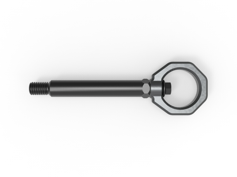 BMW M2 Tow Hook - Front + Rear - aFe - CONTROL, CNC Machined, 4130 Steel Construction - Gray - `23-`25