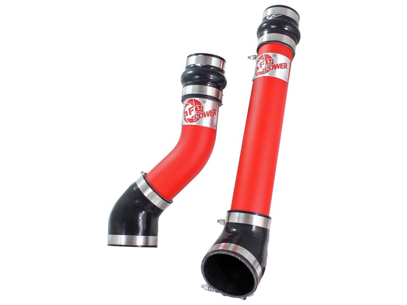 Dodge Trucks Intercooler Tubes - Hot & Cold Side - aFe - Bladerunner 3 IN Aluminum - Red - `94-`02