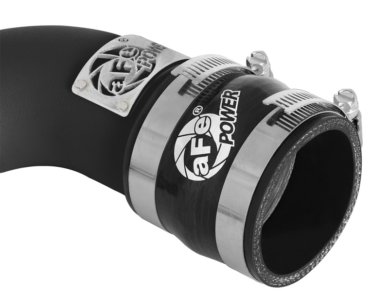 BMW M3 Intercooler Tube - Hot Side - aFe - Bladerunner 2-1/4in - Black - `15-`17