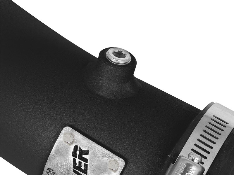 BMW M3 Intercooler Tube - Hot Side - aFe - Bladerunner 2-1/4in - Black - `15-`17