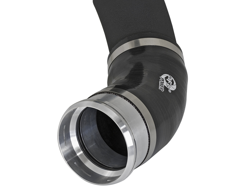 Ford F-150 Intercooler Tube - Cold Side - aFe - BladeRunner 3.5in to 3in - Black - `17-`19