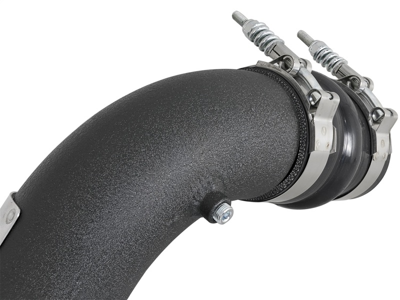 GMC Sierra 2500HD Intercooler Tube Kit - Hot/Cold - aFe - BladeRunner 3in/3-1/2in Aluminum - Black - `17-`19