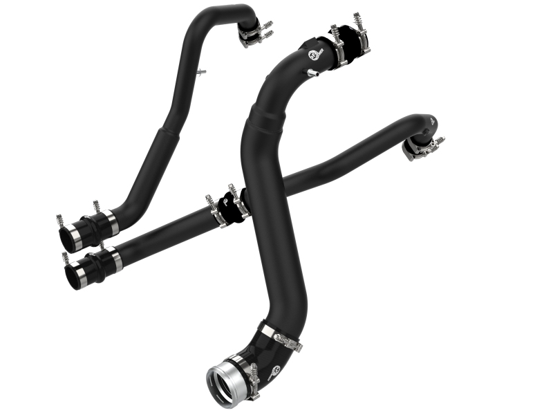 Ford F-150 Intercooler Tubes - Hot/Cold - aFe - BladeRunner - Black - `21-`24 Ford F-150 Intercooler Tubes - Hot/Cold - aFe - BladeRunner - Black - `21-`24