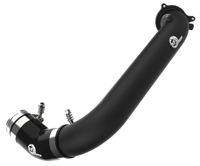 Toyota GR Supra Intercooler Charge Pipe - aFe - BladeRunner 2-3/4 IN Aluminum - Black - `21-`24
