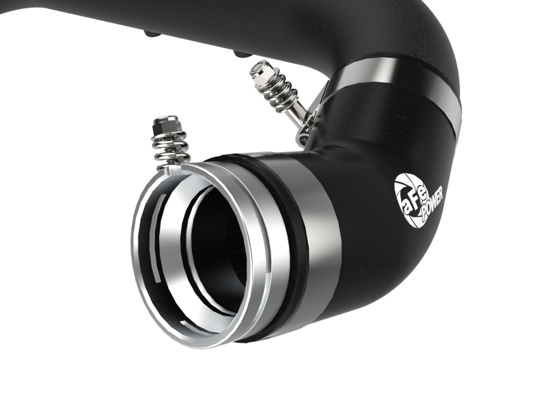 Toyota GR Supra Intercooler Charge Pipe - aFe - BladeRunner 2-3/4 IN Aluminum - Black - `21-`24