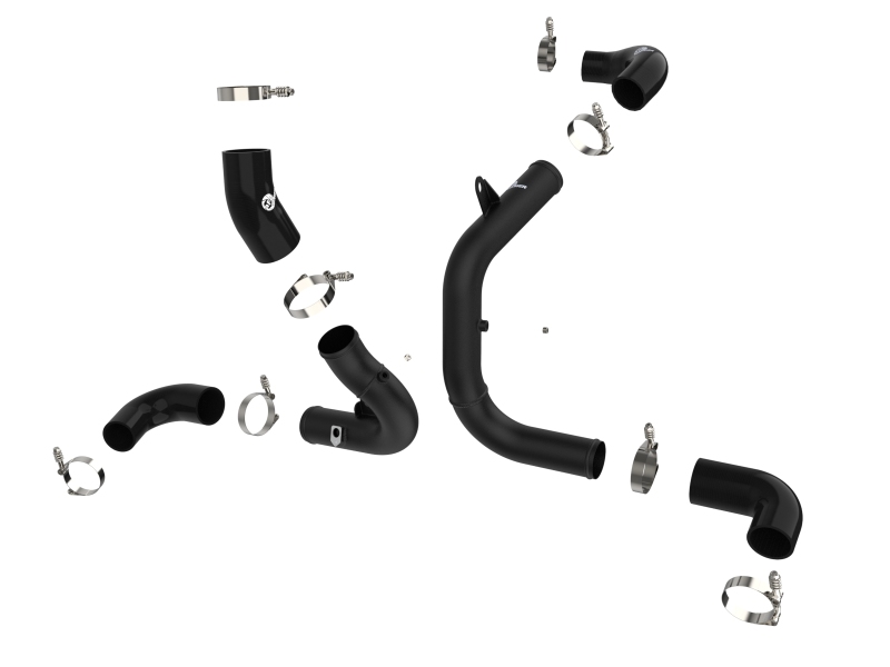 Volkswagen GTI Intercooler Tubes - Front - aFe - BladeRunner - Black - `22-`23