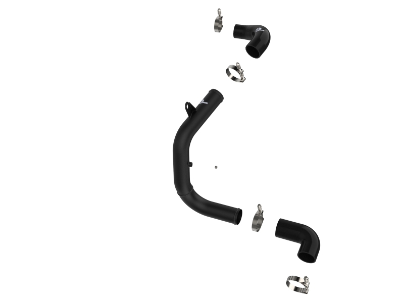 Volkswagen GTI Intercooler Pipes - aFe - Bladerunner 2.5in Aluminum Tube - Black - `22-`23