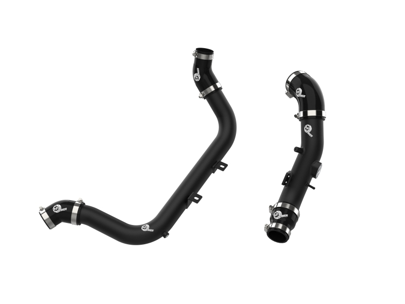 Hyundai i30 Charge Pipe Kit - aFe - BladeRunner Aluminum Hot and Cold Charge Pipe Kit - Black - `17-`25