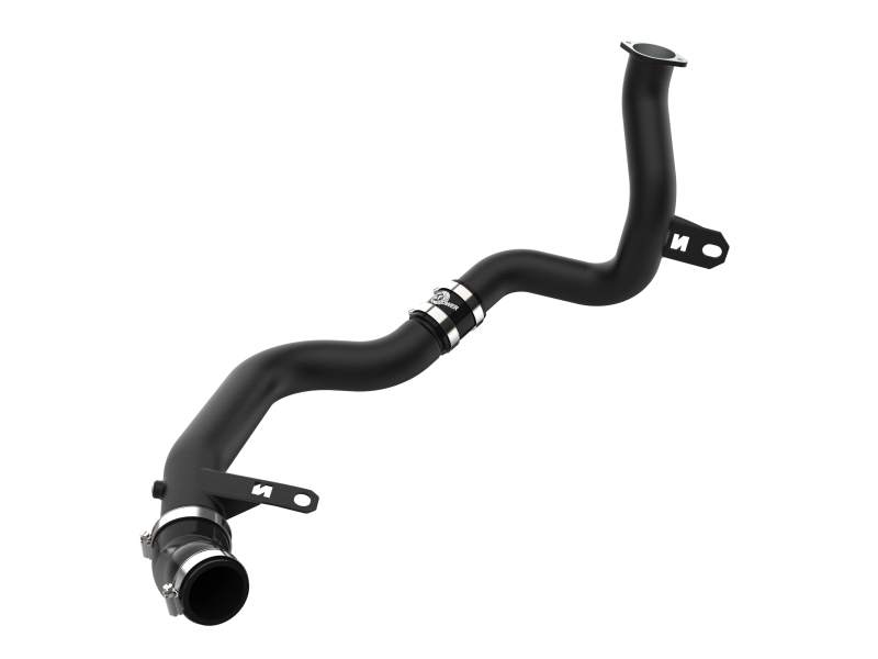 Hyundai Veloster N Intercooler Pipe - aFe - BladeRunner 2.25in to 2.50in Aluminum Hot Charge Pipe - Black - `19-`22