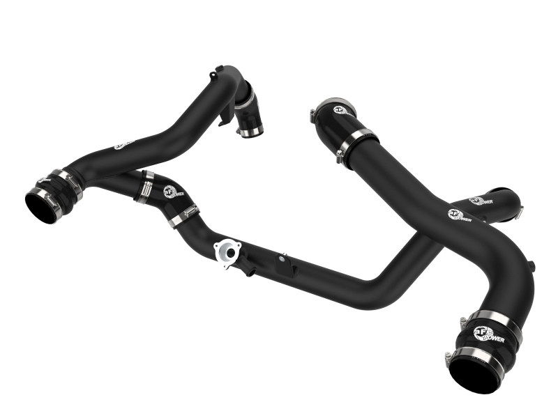 Ford Explorer ST Charge Pipe Kit - aFe - BladeRunner Aluminum Hot and Cold - Black - `20-`23