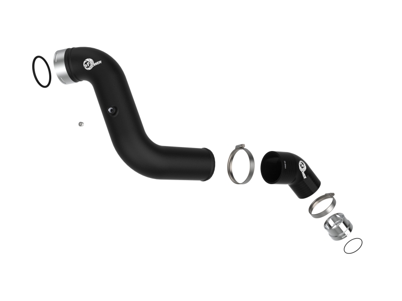 Chevrolet Colorado Intercooler Charge Pipe Kit - aFe - BladeRunner - Wrinkle Black - `23-`25