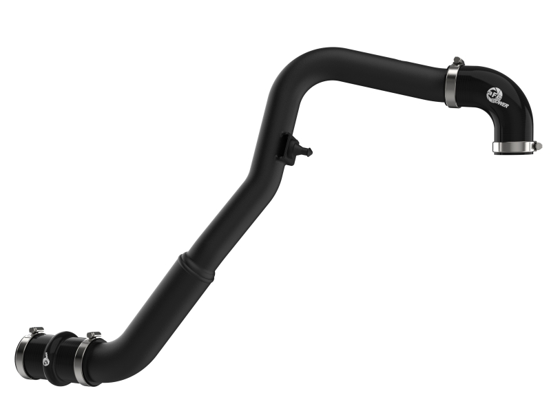 Ford F-150 Intercooler Charge Pipes - aFe - BladeRunner 2in to 2-1/2in Aluminum - Black - `24-`26