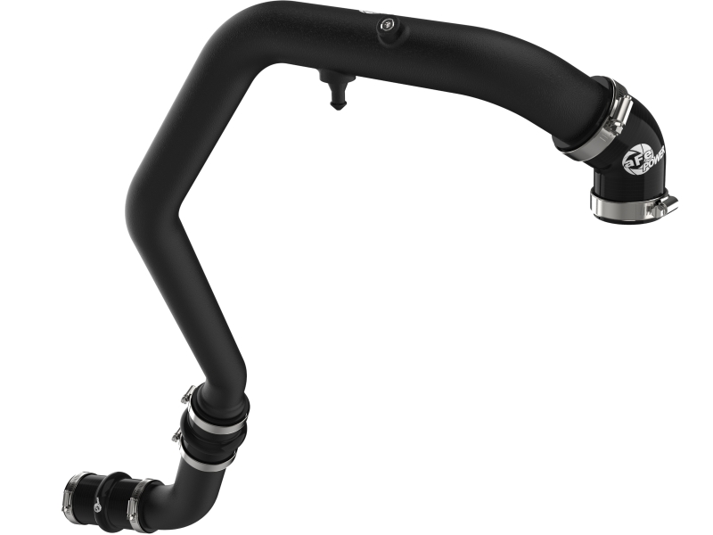 Ford F-150 Intercooler Charge Pipes - aFe - BladeRunner 2in to 2-1/2in Aluminum - Black - `24-`26