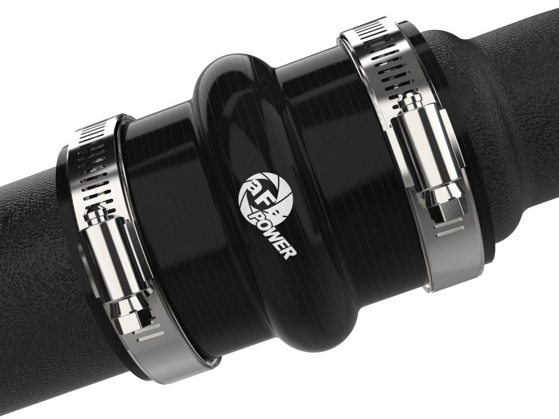 Ford F-150 Intercooler Charge Pipes - aFe - BladeRunner 2in to 2-1/2in Aluminum - Black - `24-`26