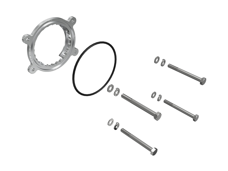 Ford Super Duty Throttle Body Spacer - aFe - Silver Bullet - Orange - `23-`26