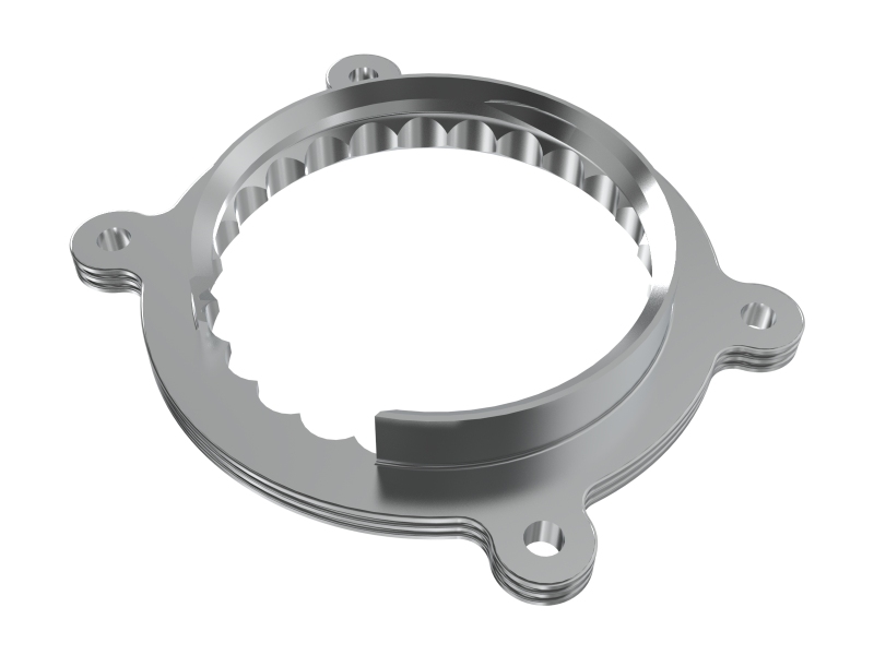 Ford Super Duty Throttle Body Spacer - aFe - Silver Bullet - Orange - `23-`26
