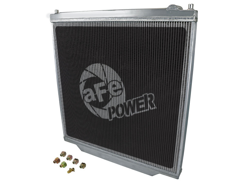 Ford Diesel Trucks Radiator - aFe - BladeRunner Street Series - Brushed Aluminum - `03-`07