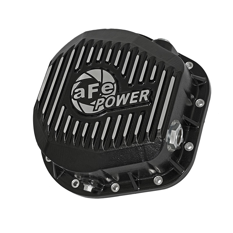 Ford F-250 Rear Differential Cover - aFe - Pro Series - Black with Machined Fins - `86-`25 Ford F-250 Rear Differential Cover - aFe - Pro Series - Black with Machined Fins - `86-`25