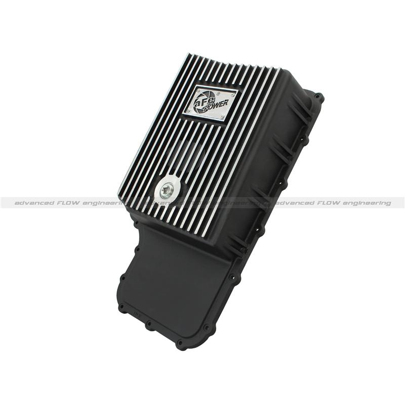 Ford Diesel Trucks Transmission Pan - aFe - Pro Series - Black - `03-`10