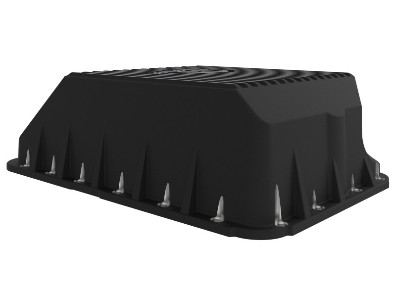 Ford Diesel Trucks Transmission Pan - aFe - Pro Series - Black - `03-`10
