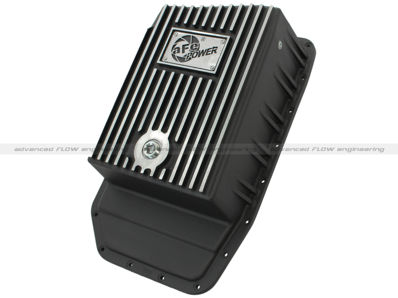 Ford F-150 Transmission Pan - aFe - Pro Series - Black w/ Machined Fins - `09-`14 Ford F-150 Transmission Pan - aFe - Pro Series - Black w/ Machined Fins - `09-`14