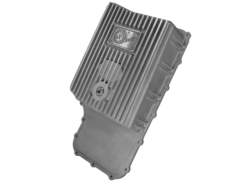 Ford Trucks Transmission Pan - aFe - Street Series Raw w/ Machined Fins - Raw - `11-`14