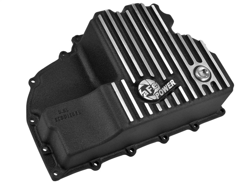 Dodge RAM 1500 Engine Oil Pan - aFe - Pro Series Black w/ Machined Fins - Black - `14-`18