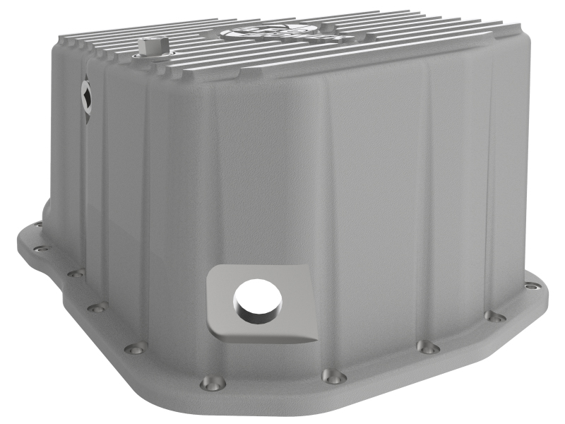 GMC Sierra HD Engine Oil Pan - aFe - Street Series with Machined Fins - Raw - `01-`10