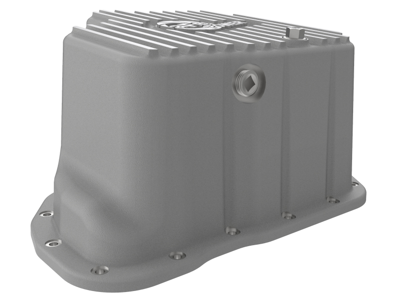 GMC Sierra HD Engine Oil Pan - aFe - Street Series with Machined Fins - Raw - `01-`10