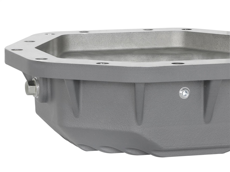 Ford Diesel Trucks Rear Differential Cover - aFe - Street Series with Machined Fins - Raw - `17-`23