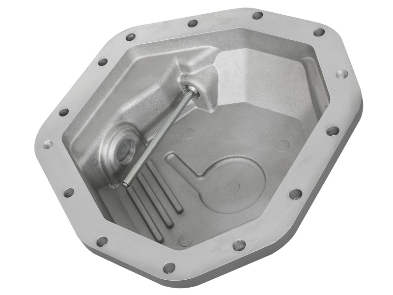 Ford Diesel Trucks Rear Differential Cover - aFe - Street Series with Machined Fins - Raw - `17-`23