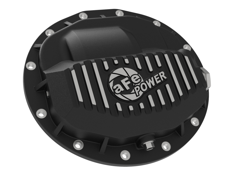 RAM Trucks Differential Cover - Rear - aFe - Pro Series w/ Machined Fins - Black - `13-`18