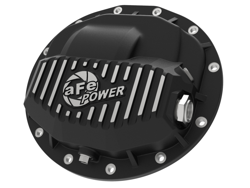 RAM Trucks Differential Cover - Rear - aFe - Pro Series w/ Machined Fins - Black - `13-`18 RAM Trucks Differential Cover - Rear - aFe - Pro Series w/ Machined Fins - Black - `13-`18