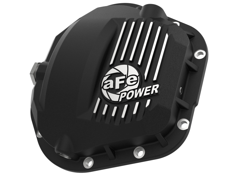 Ford F-250 Differential Cover - Front - aFe - Pro Series Dana 60 w/ Machined Fins - Black - `99-`23 Ford F-250 Differential Cover - Front - aFe - Pro Series Dana 60 w/ Machined Fins - Black - `99-`23