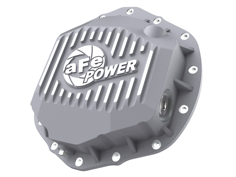 Ram 2500 Differential Cover - Rear - aFe - Street Series w/ Machined Fins - Raw - `19-`20 Ram 2500 Differential Cover - Rear - aFe - Street Series w/ Machined Fins - Raw - `19-`20