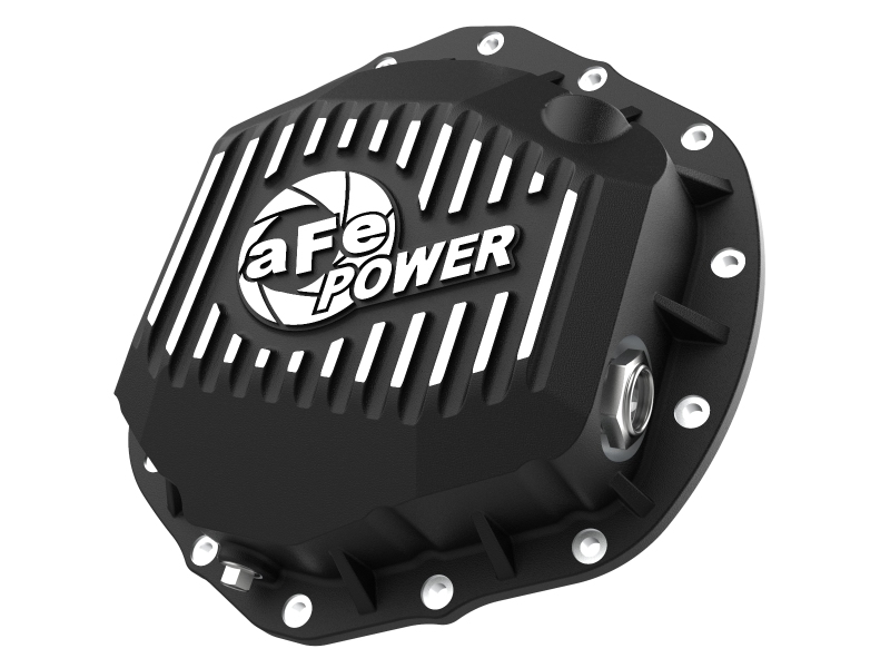 Ram 2500 Rear Differential Cover - aFe - Street Series w/ Machined Fins - Black - `19-`20 Ram 2500 Rear Differential Cover - aFe - Street Series w/ Machined Fins - Black - `19-`20