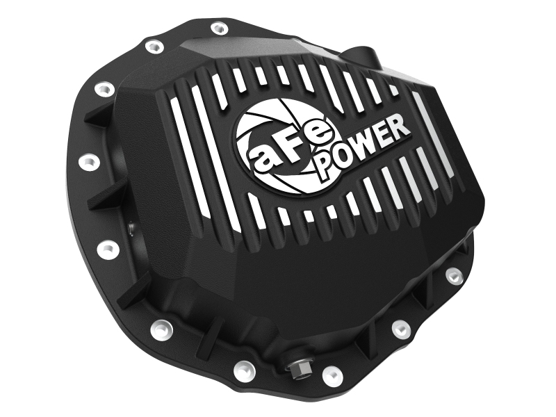 Dodge Ram 3500 Differential Cover - Rear - aFe - Pro Series - Black w/ Machined Fins - `19-`23