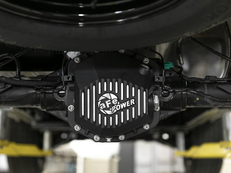 Ford Ranger Differential Cover - Rear - aFe - Pro Series with Machined Fins - Black - `19-`23