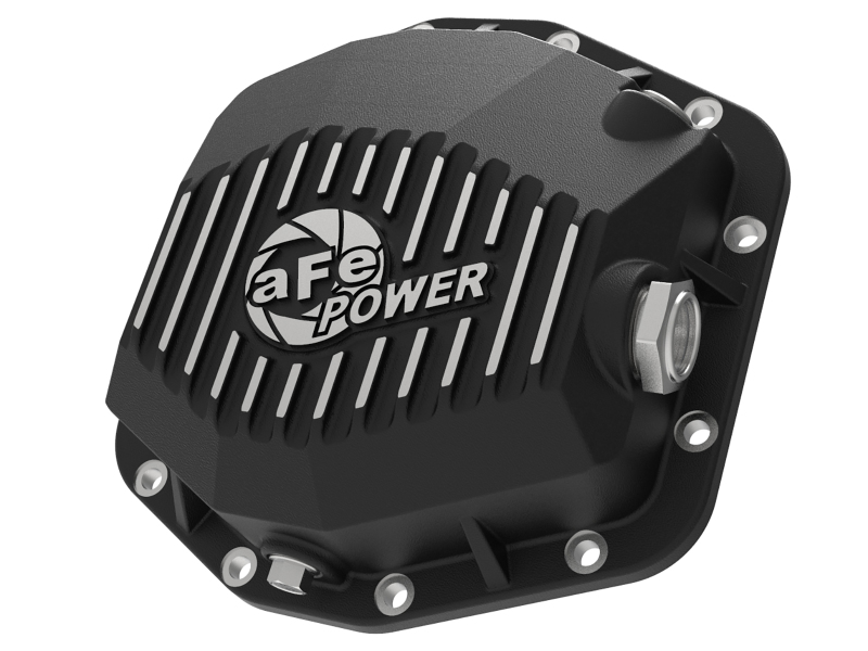 Ford Ranger Differential Cover - Rear - aFe - Pro Series with Machined Fins - Black - `19-`23