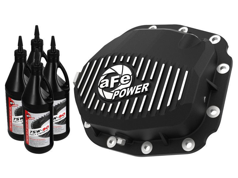 Ford F-150 Differential Cover - Rear - aFe - Pro Series - Black Machined - `15-`19