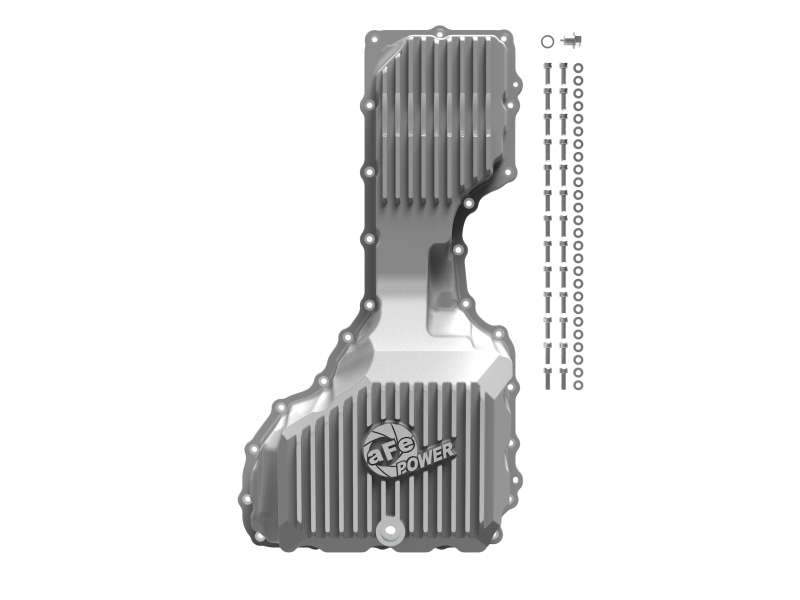 Chevrolet Silverado Engine Oil Pan - aFe - Street Series w/ Machined Fins - `17-`19