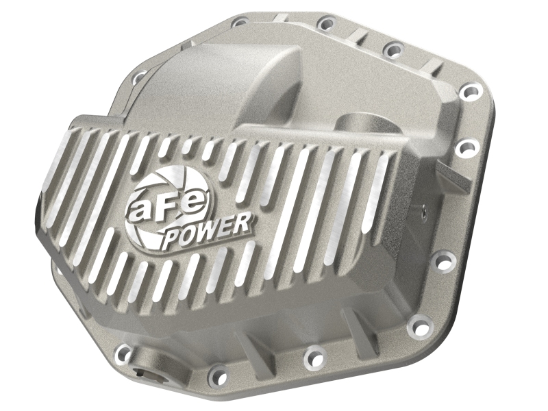 Ford F-350 Differential Cover - Front - aFe - Street Series w/ Machined Fins - Raw - `23-`26