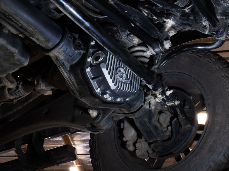 Ford F-250 Diff Cover - Front - aFe - Pro Series with Machined Fins - Black - `23-`26