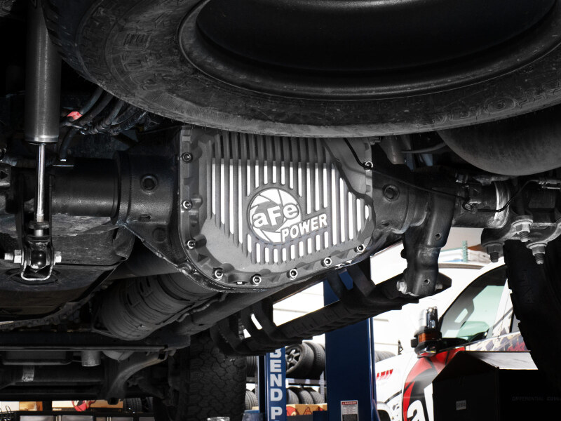 Ford F-350 Differential Cover - Rear - aFe - Street Series with Machined Fins - Raw - `23-`26
