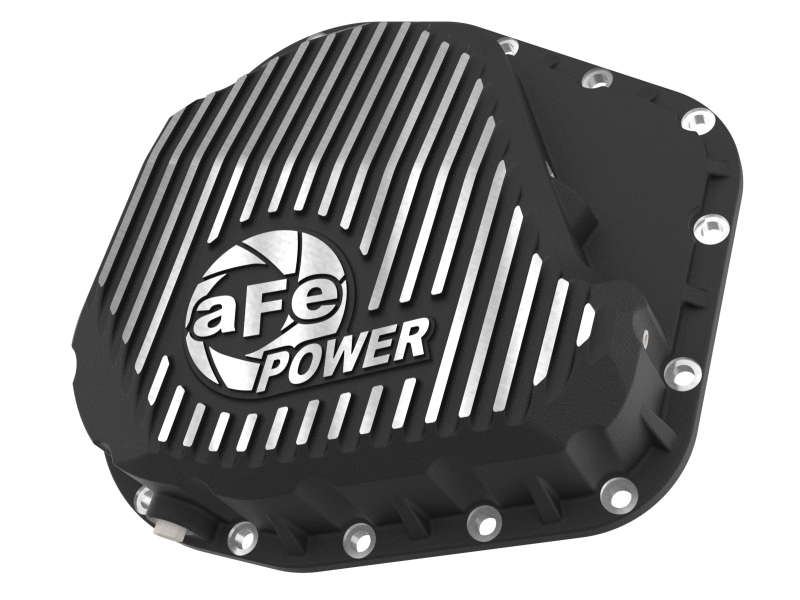 Ford F-250 Diff Cover - Rear - aFe - Pro Series with Machined Fins - Black - `23-`26