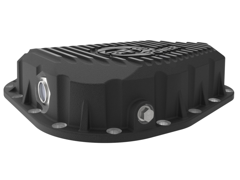 Ford F-250 Diff Cover - Rear - aFe - Pro Series with Machined Fins - Black - `23-`26