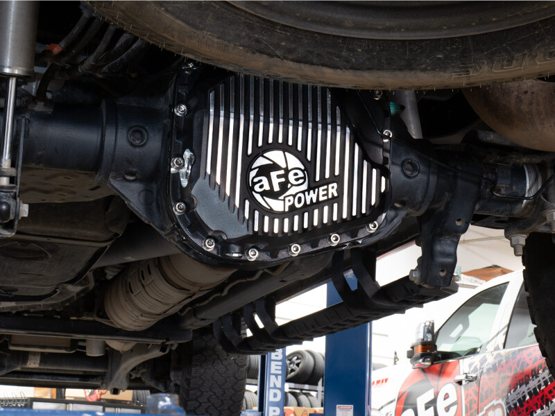 Ford F-250 Diff Cover - Rear - aFe - Pro Series with Machined Fins - Black - `23-`26