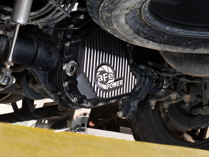 Ford F-350 Diff Cover - Rear - aFe - Pro Series with Machined Fins - Black - `23-`26