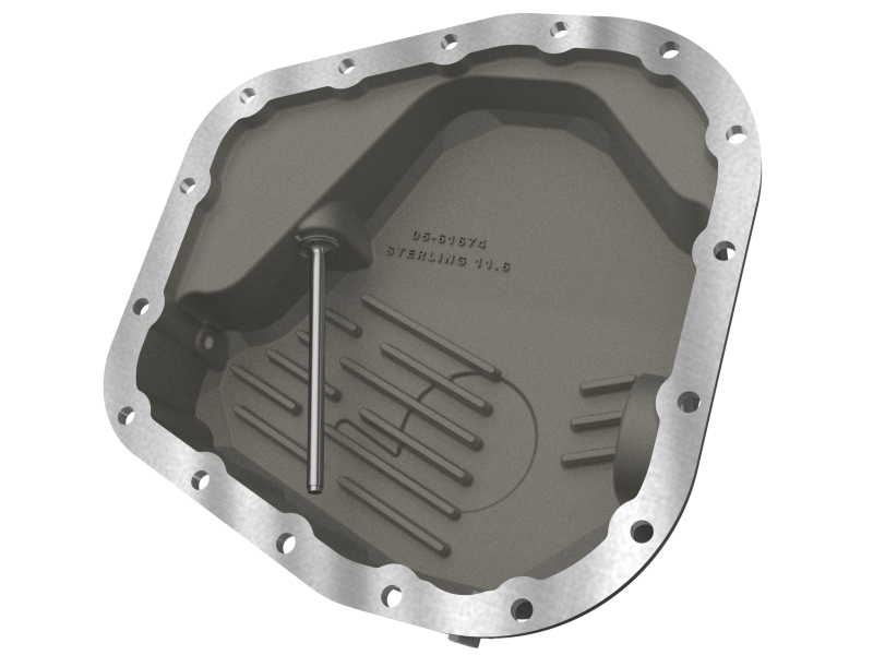 Ford F-350 Diff Cover - Rear - aFe - Pro Series with Machined Fins - Black - `23-`26